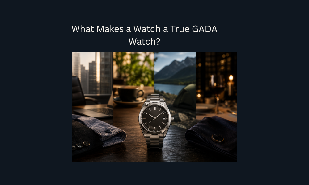 Versatile GADA watch styled for work, casual wear, outdoor adventures, and formal occasions.
